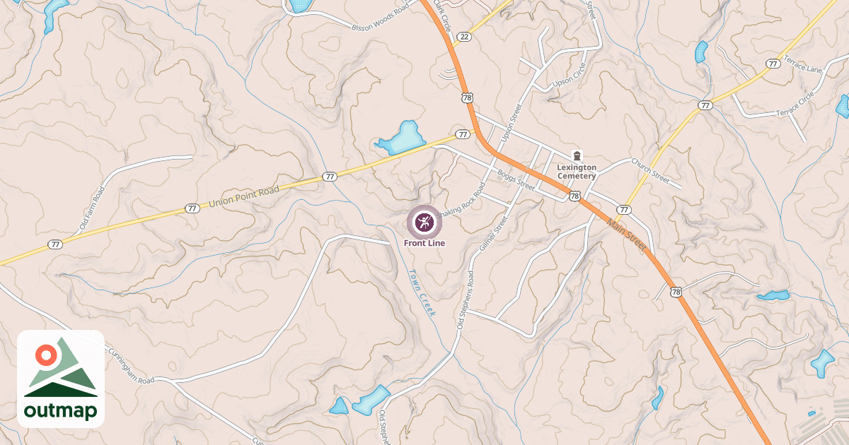 Map of Front Line