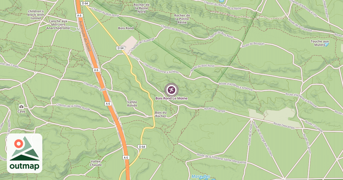 Map of Bois Rond Le Moine