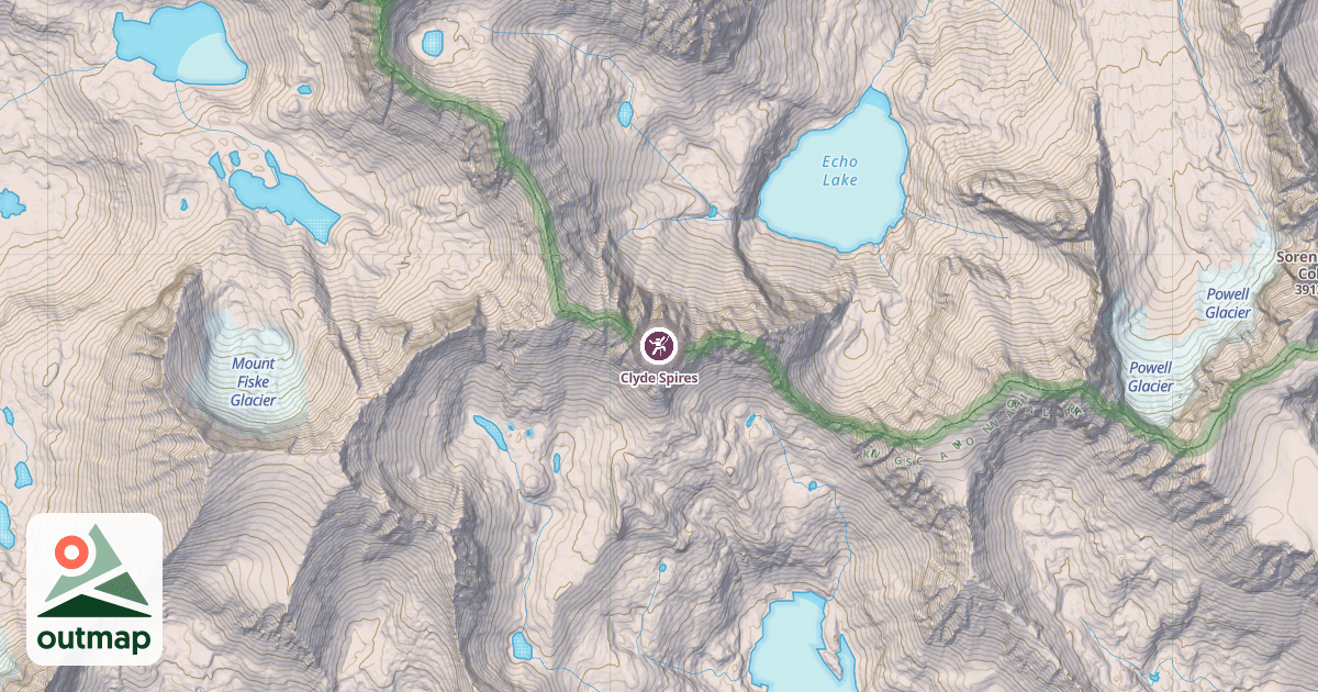Map of Clyde Spires