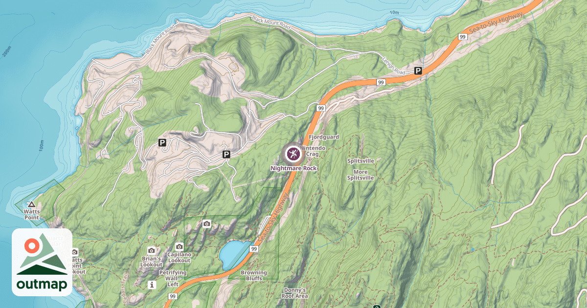 Map of Nightmare Rock
