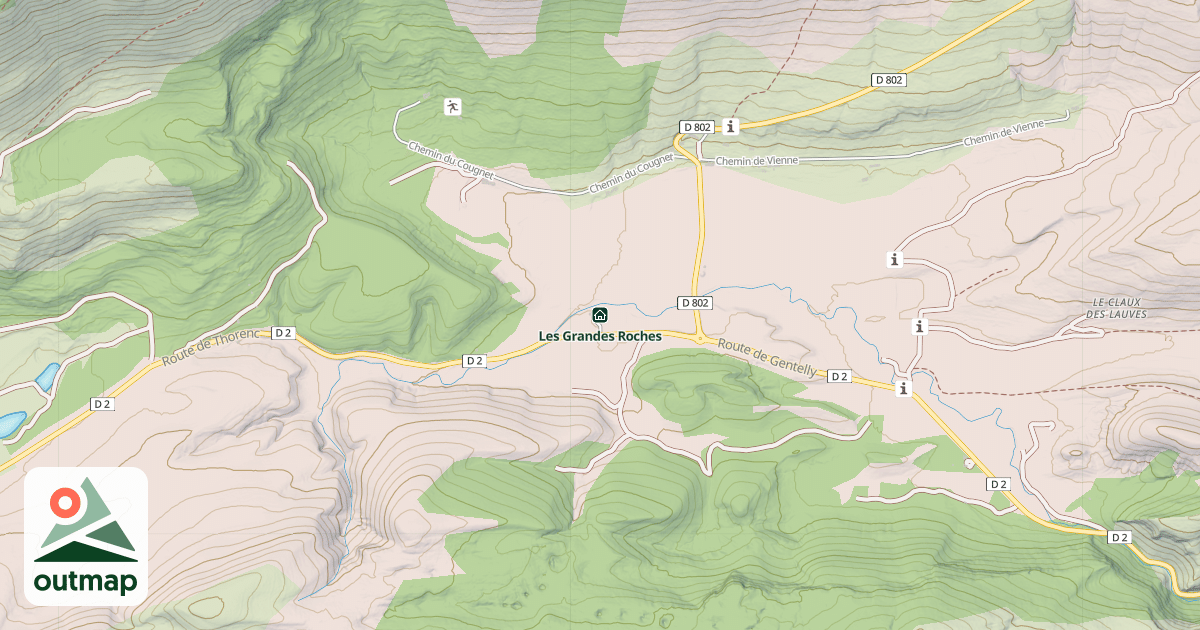 Map of Les Grandes Roches