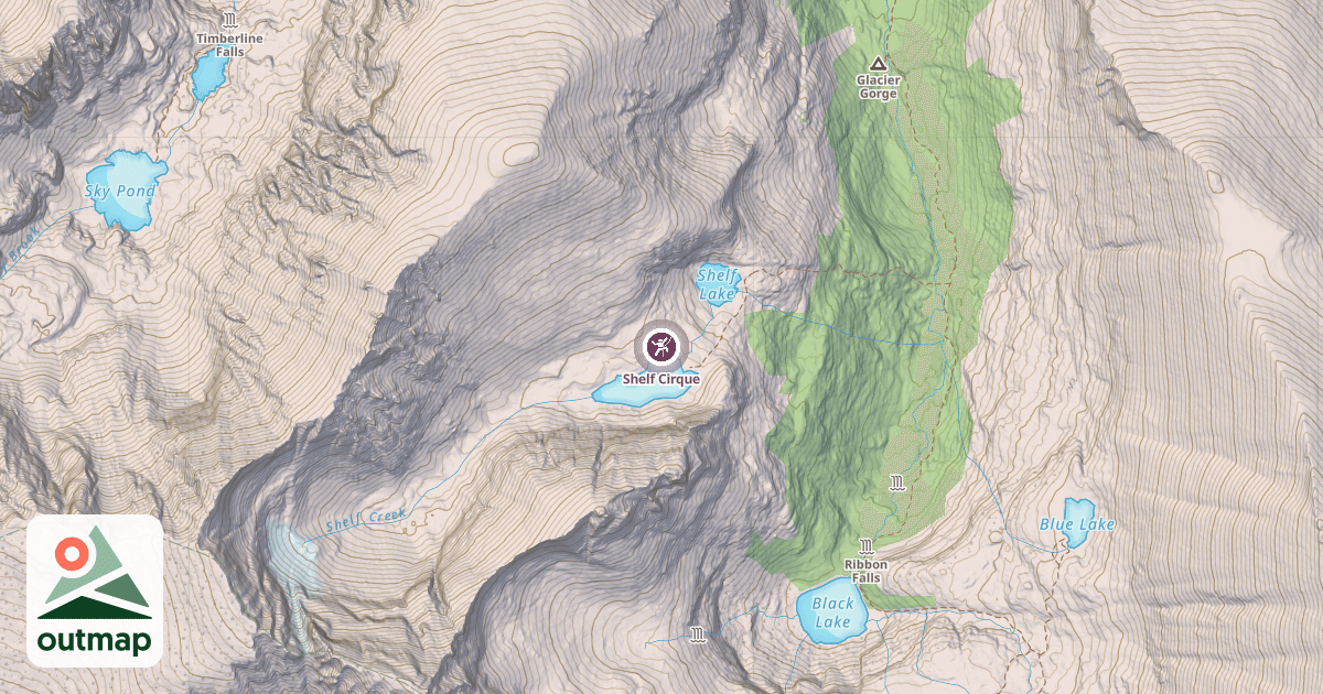 Map of Shelf Cirque