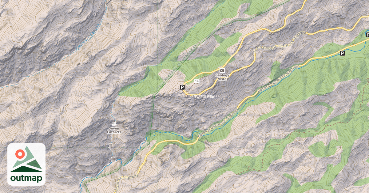 Map of Black Water Stain