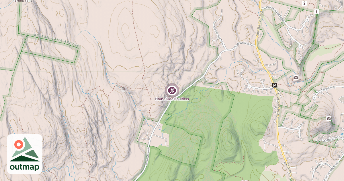 Map of House Side Boulders