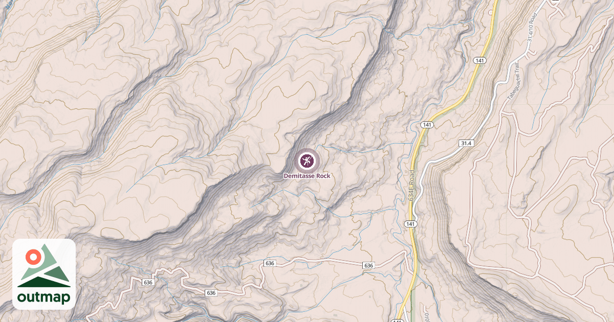 Map of Demitasse Rock