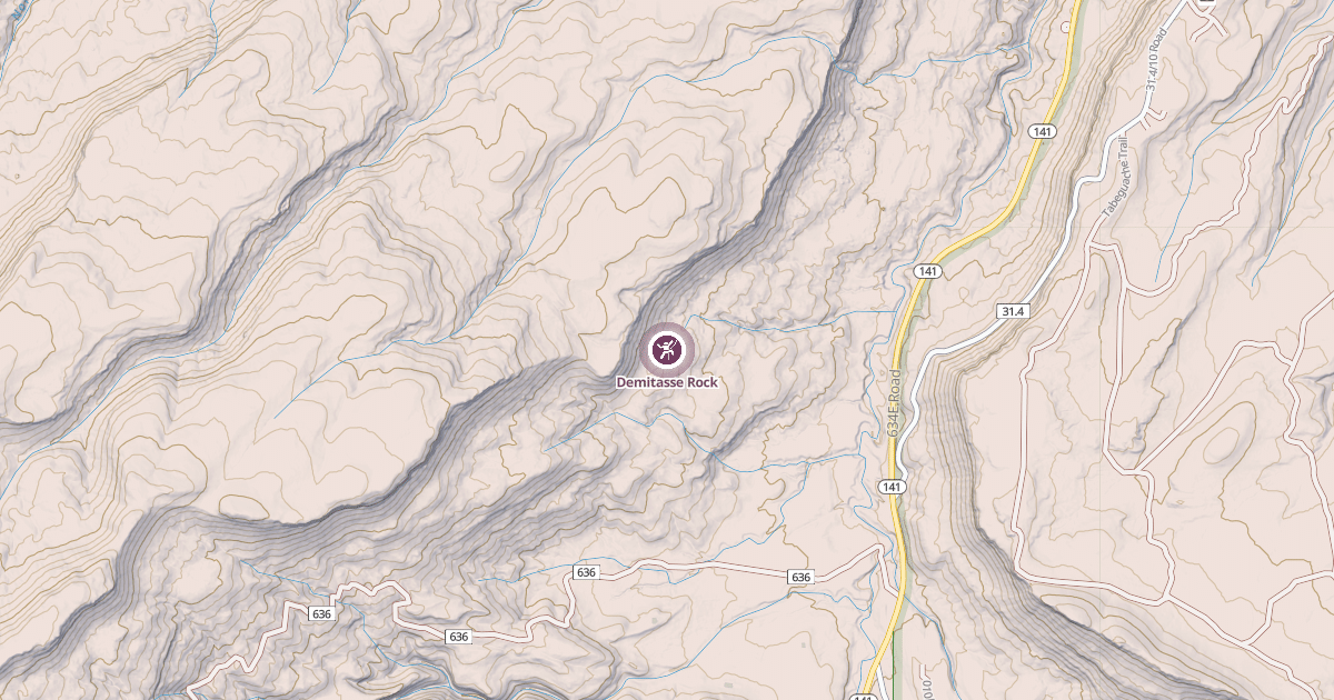 Map preview of Demitasse Rock