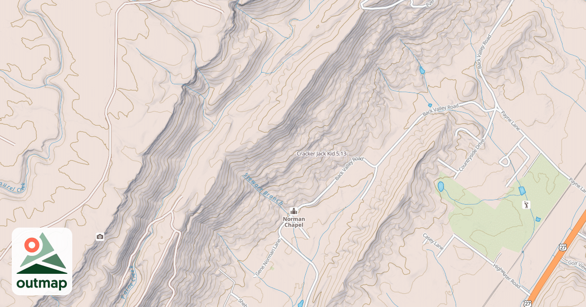 Map of Cracker Jack Kid
