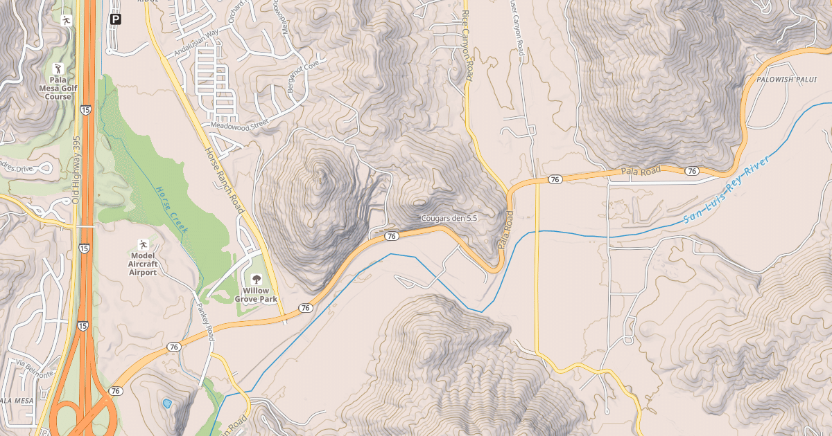 Map preview of Cougars den