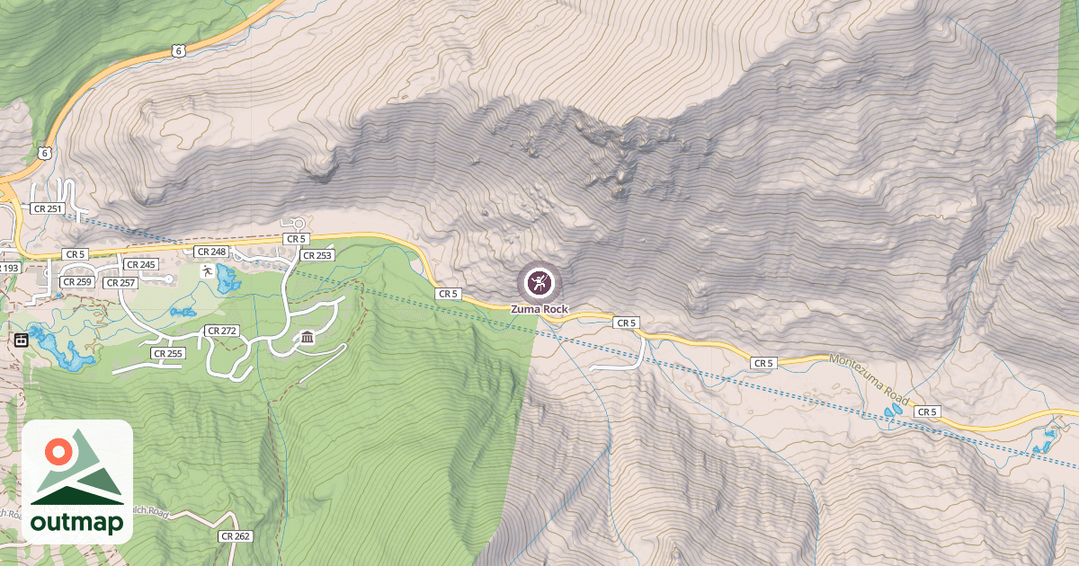 Map of Zuma Rock