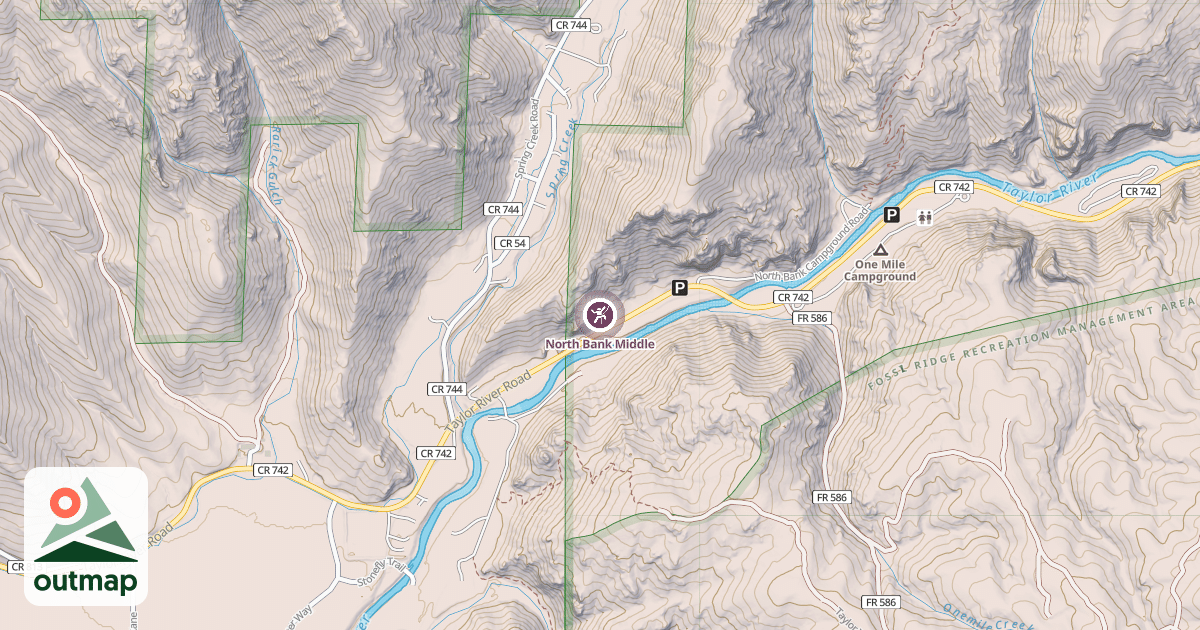 Map of North Bank Middle