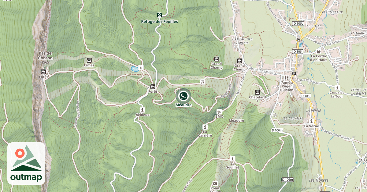 Map of Méaudre