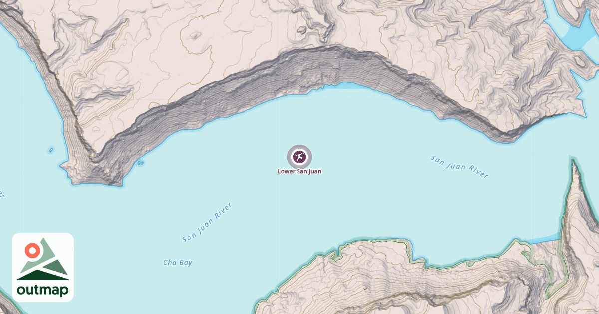 Map of Lower San Juan