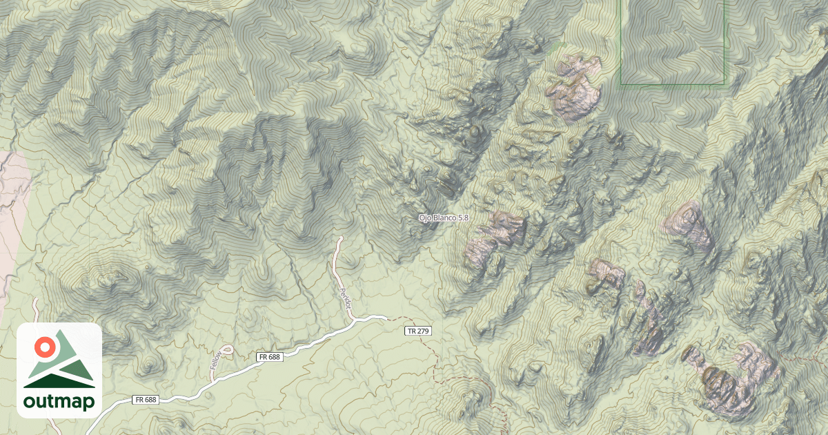 Map of Ojo Blanco