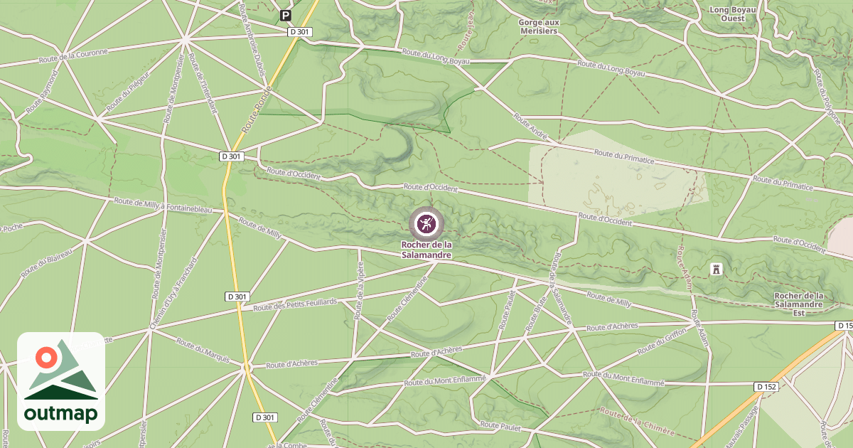 Map of Rocher de la Salamandre