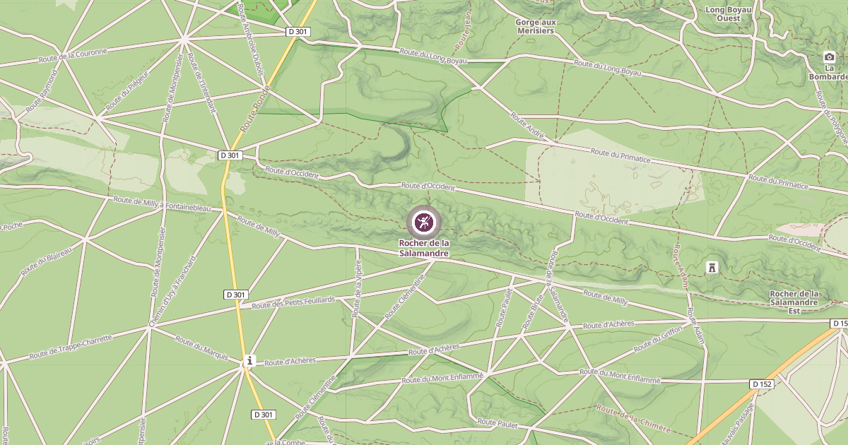 Map preview of Rocher de la Salamandre