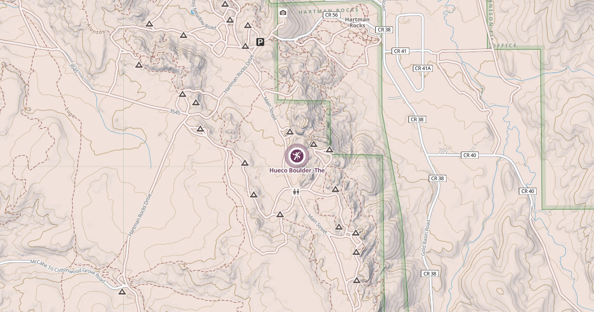 Map preview of Hueco Boulder, The