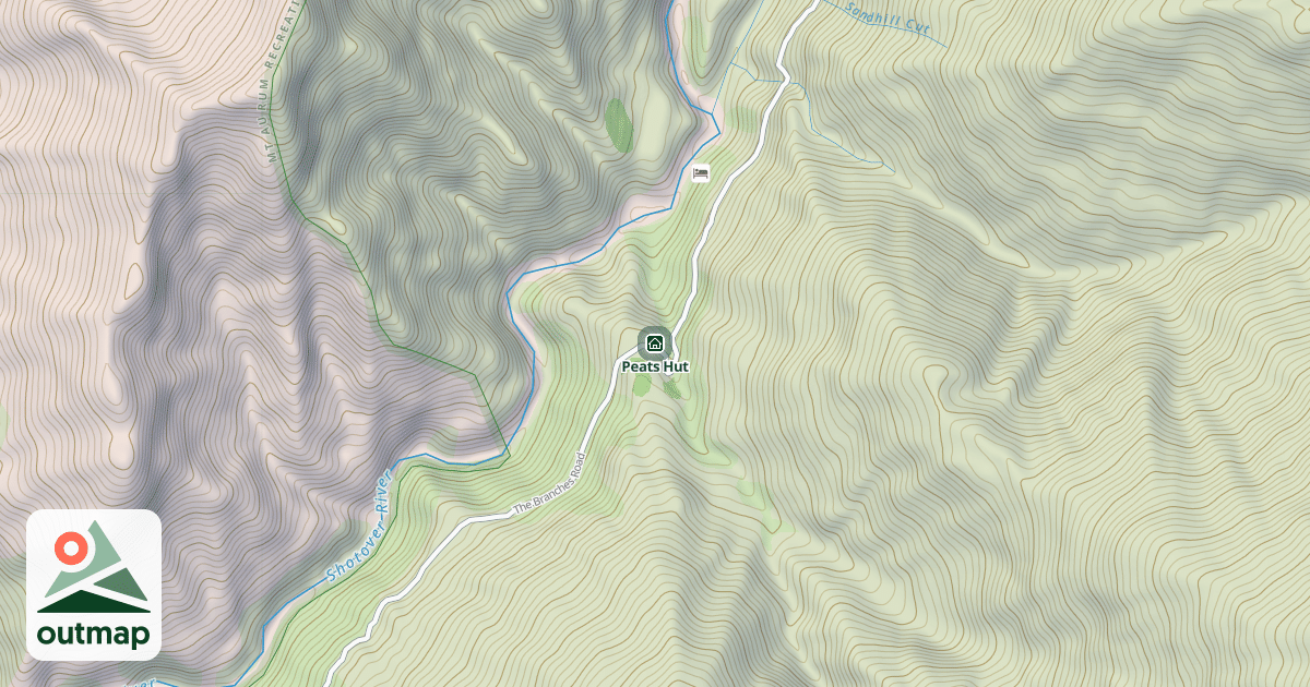Map of Peats Hut
