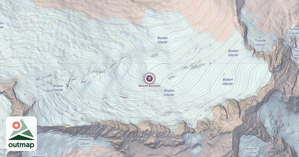 Map of Mount Buckner