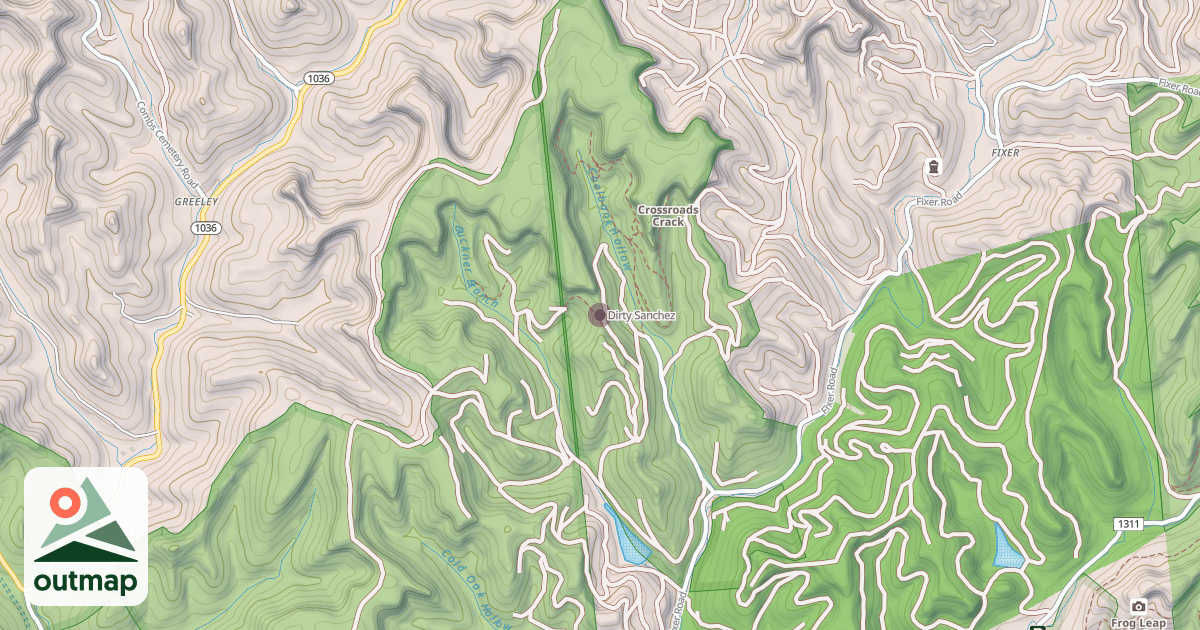 Map of Dirty Sanchez