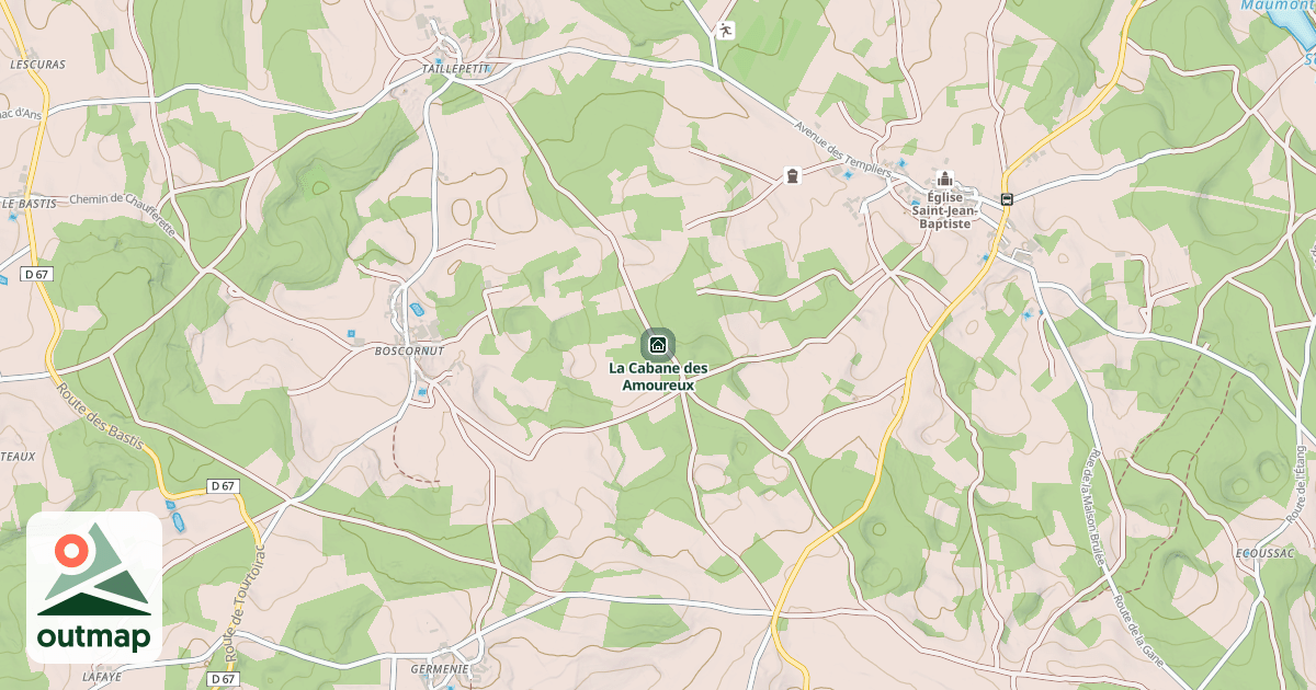 Map of La Cabane des Amoureux