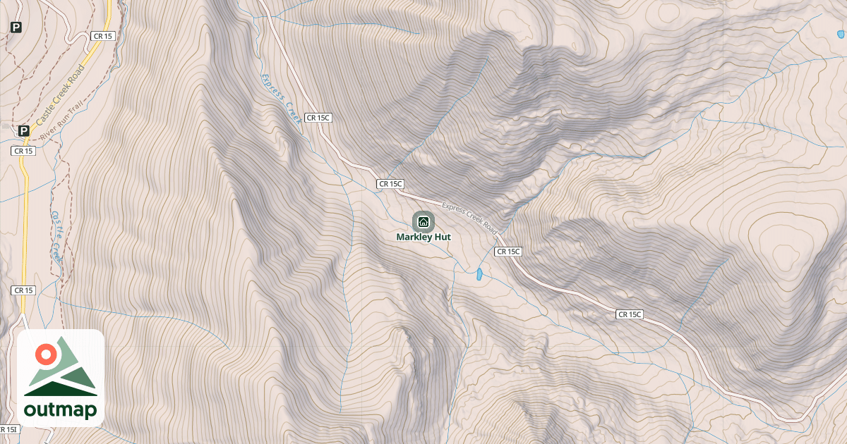 Map of Markley Hut