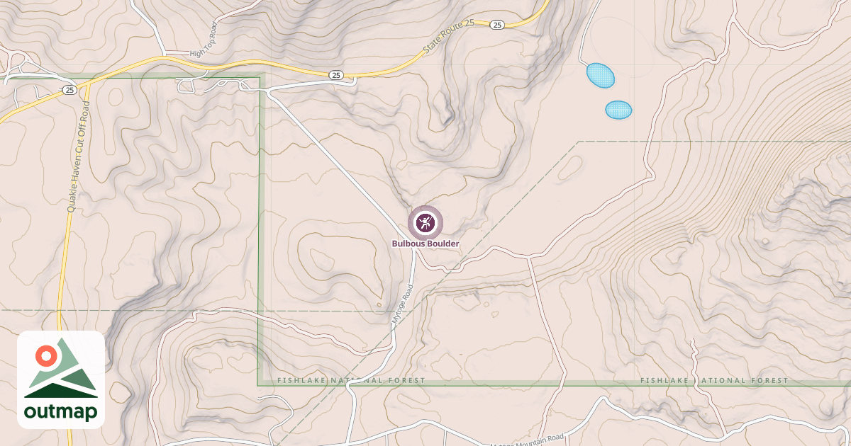 Map of Bulbous Boulder