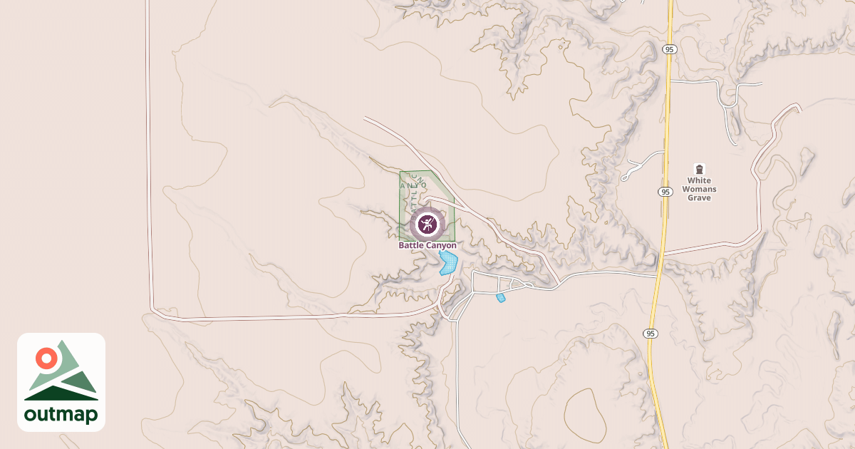 Map of Battle Canyon