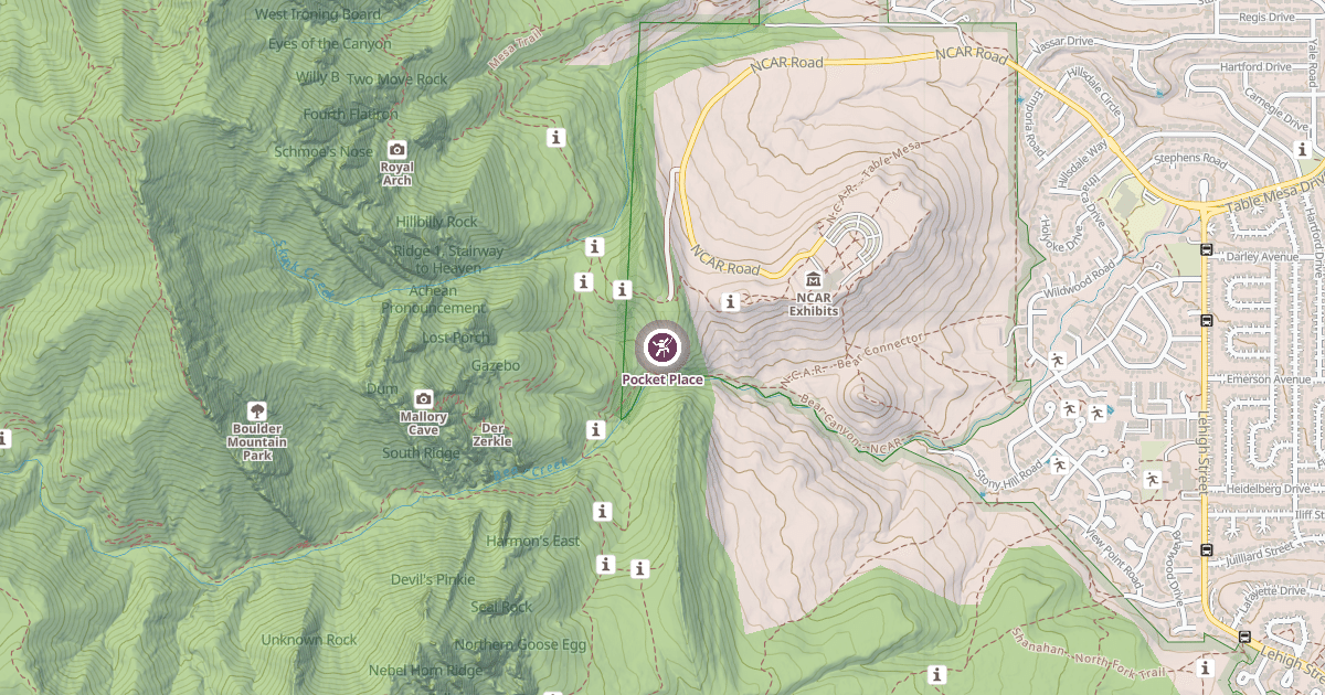 Map preview of Pocket Place