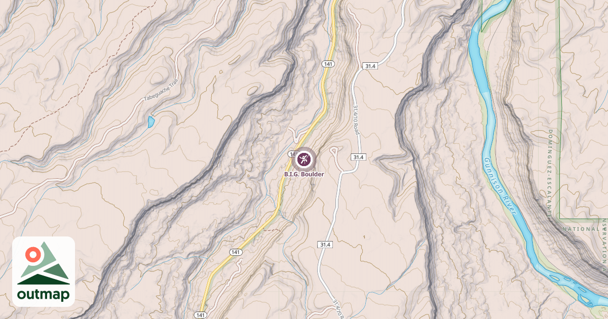 Map of B.I.G. Boulder