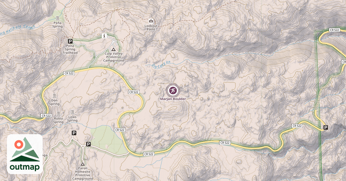 Map of Marjan Boulder