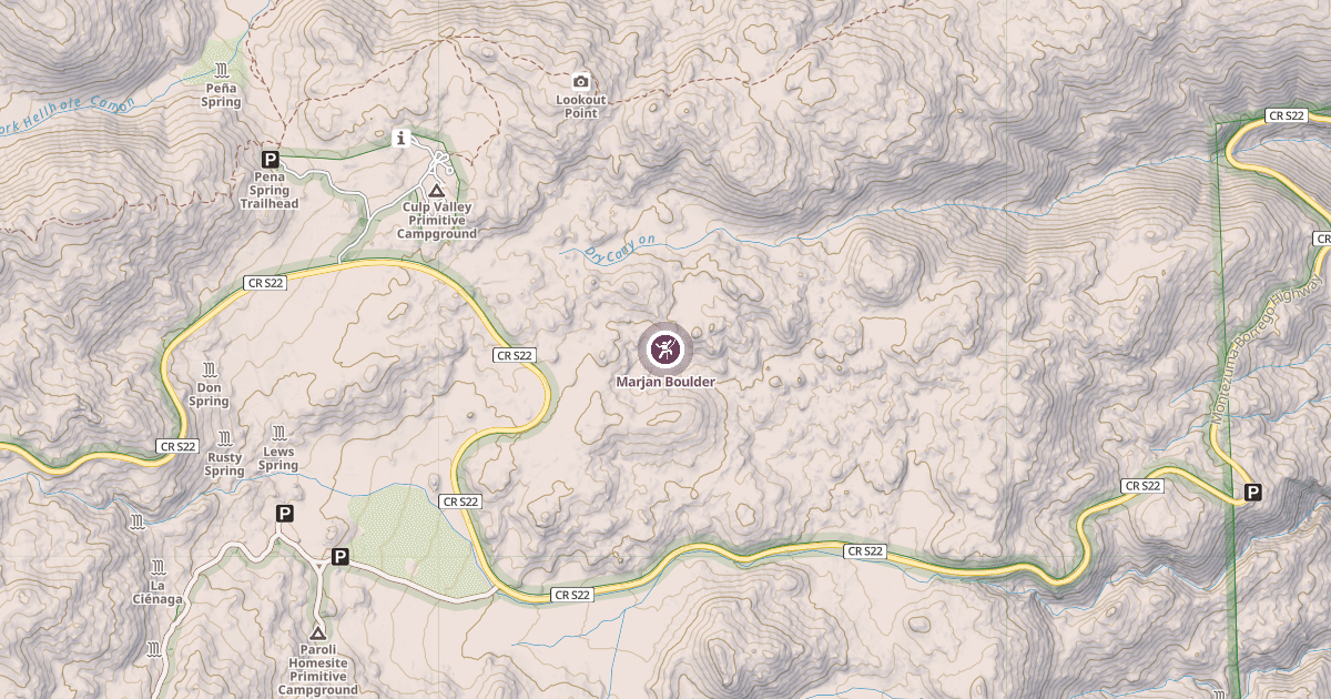 Map preview of Marjan Boulder