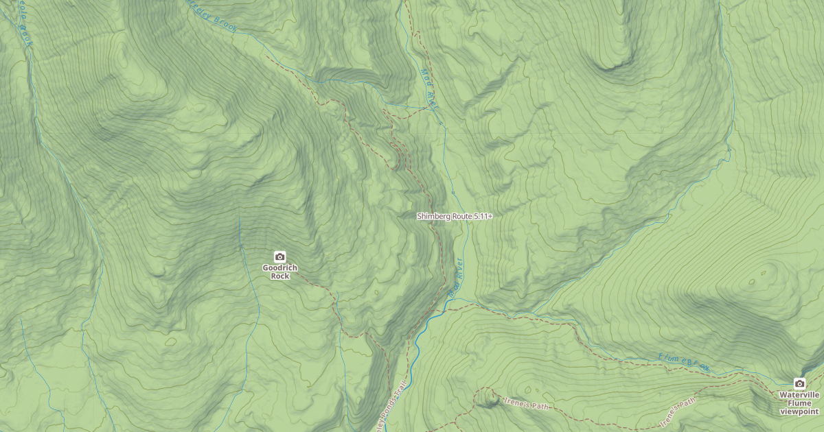 Map preview of Shimberg Route