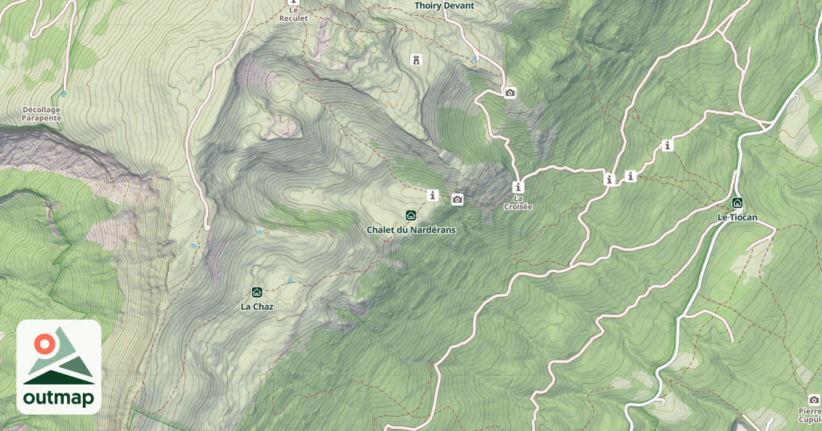 Map of Chalet du Nardérans
