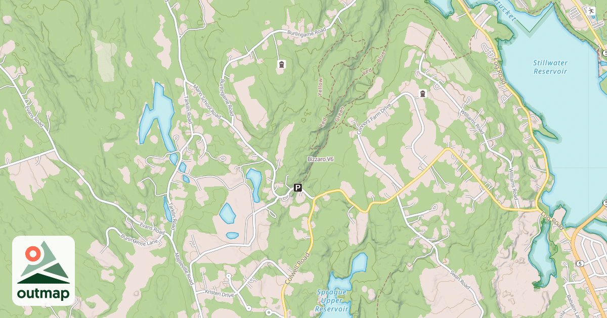 Map of Bizzaro in Providence