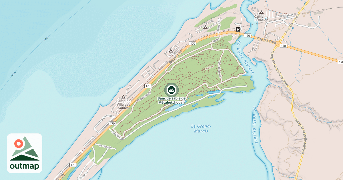 Map of Banc de Sable de Métabetchouan