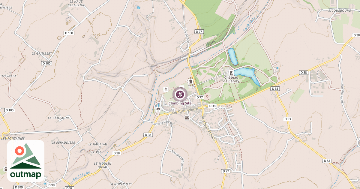 Map of Climbing Site