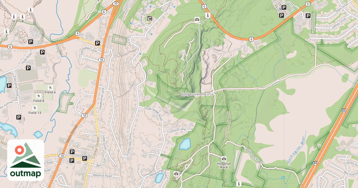 Map of Kung Fu traverse