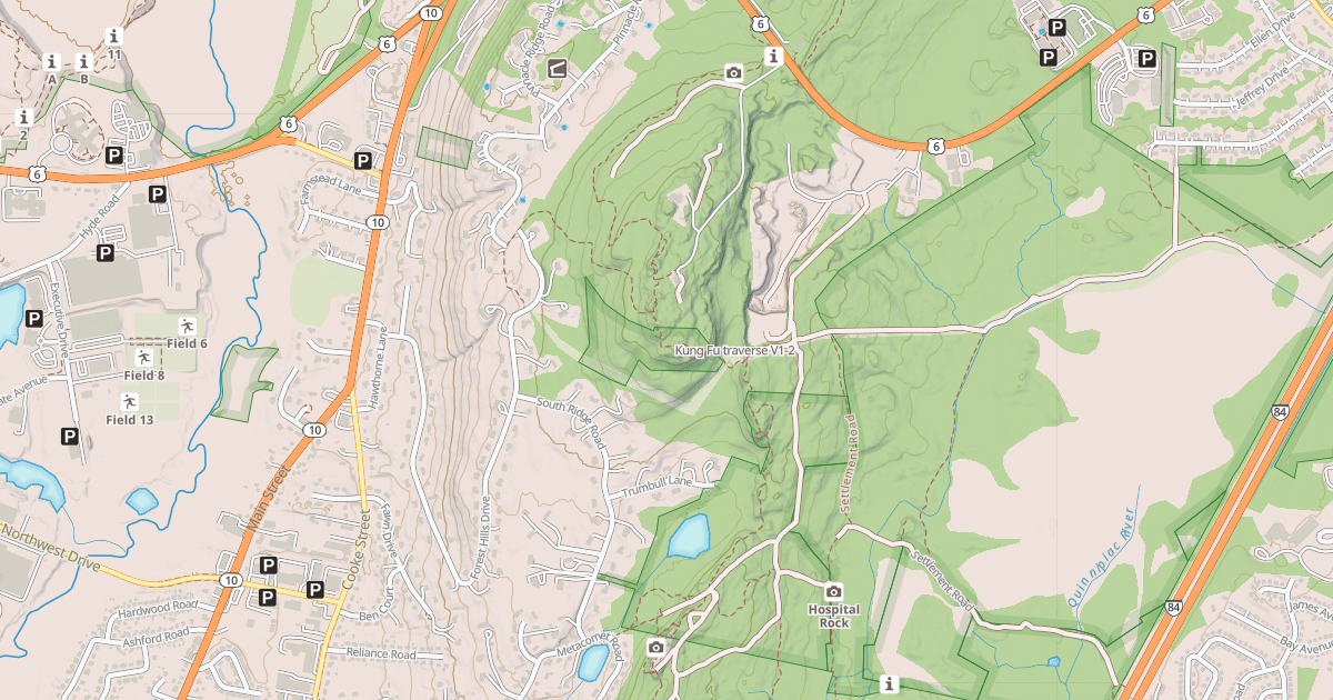 Map preview of Kung Fu traverse