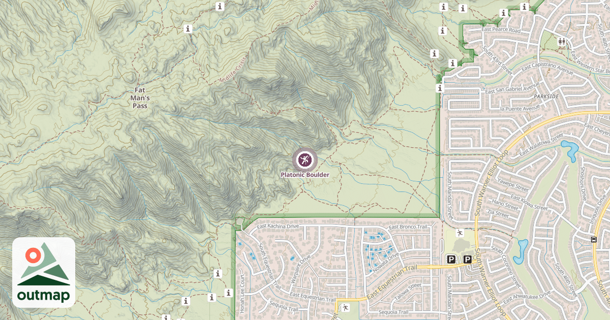 Map of Platonic Boulder