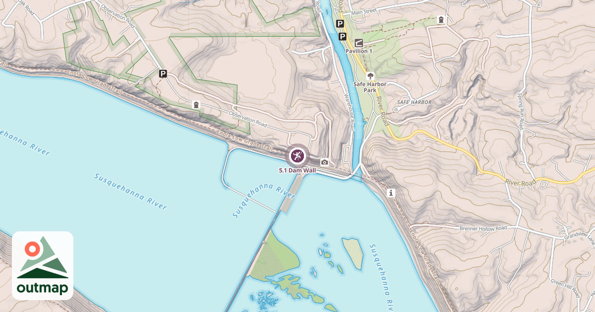 Map of 5.1 Dam Wall