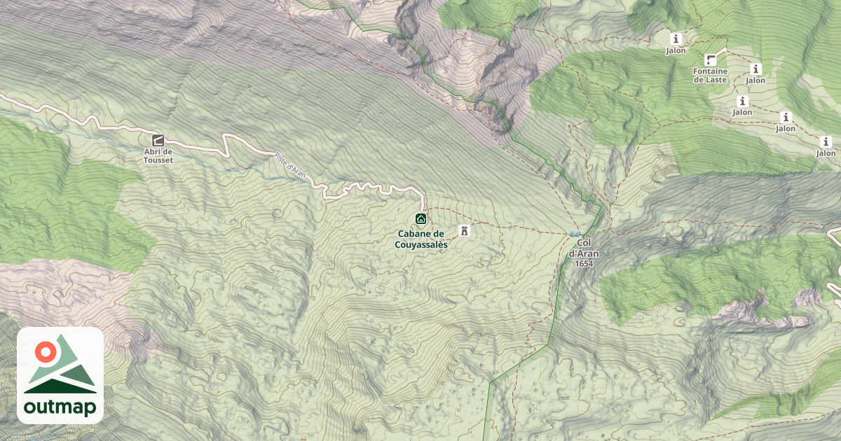Map of Abri de Couyassalès
