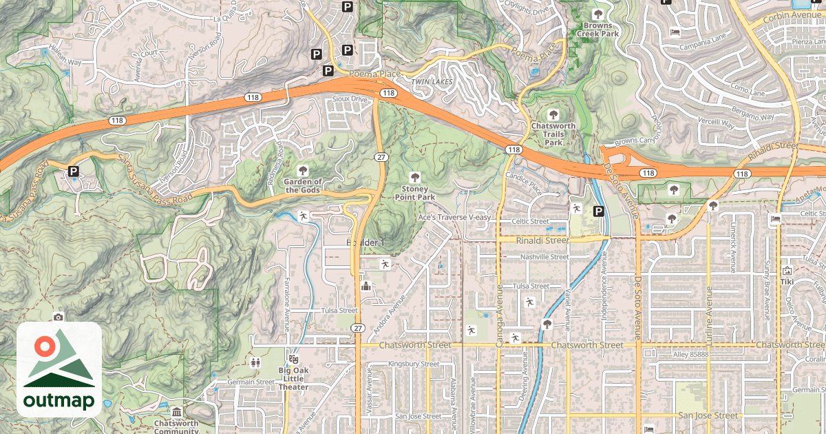 Map of Ace's Traverse
