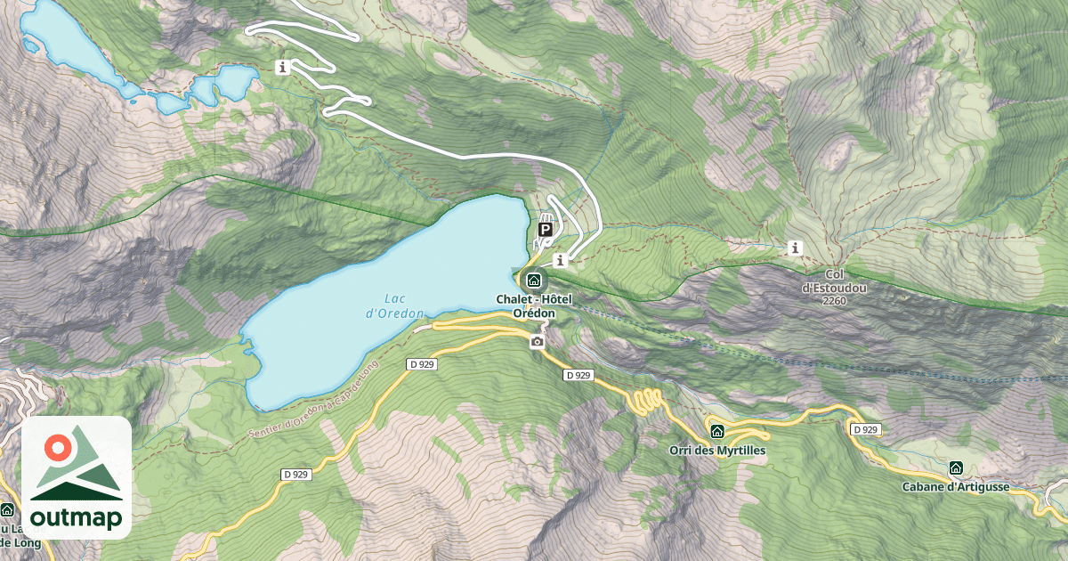 Map of Chalet - Hôtel Orédon