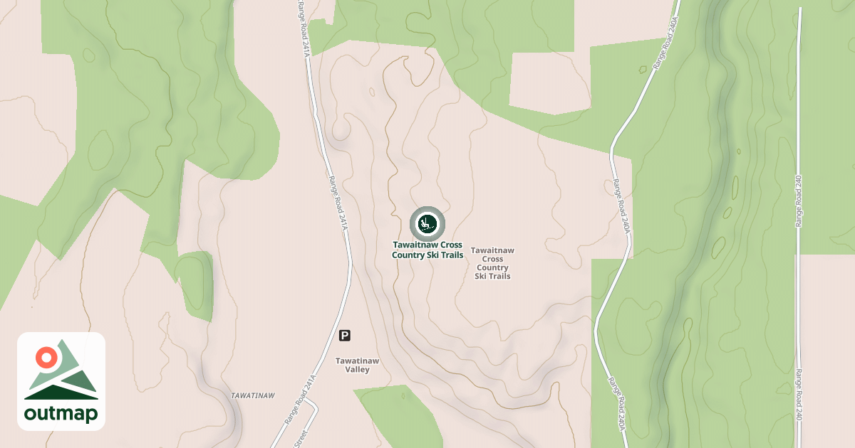 Map of Tawaitnaw Cross Country Ski Trails