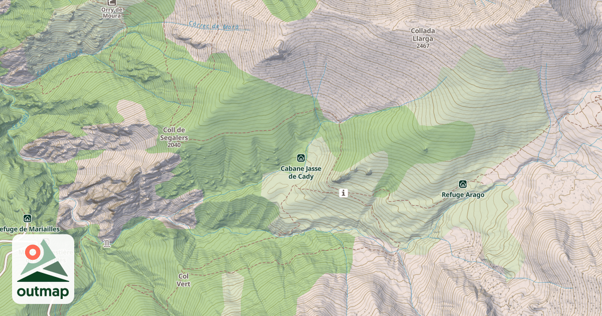 Map of Cabane Jasse de Cady