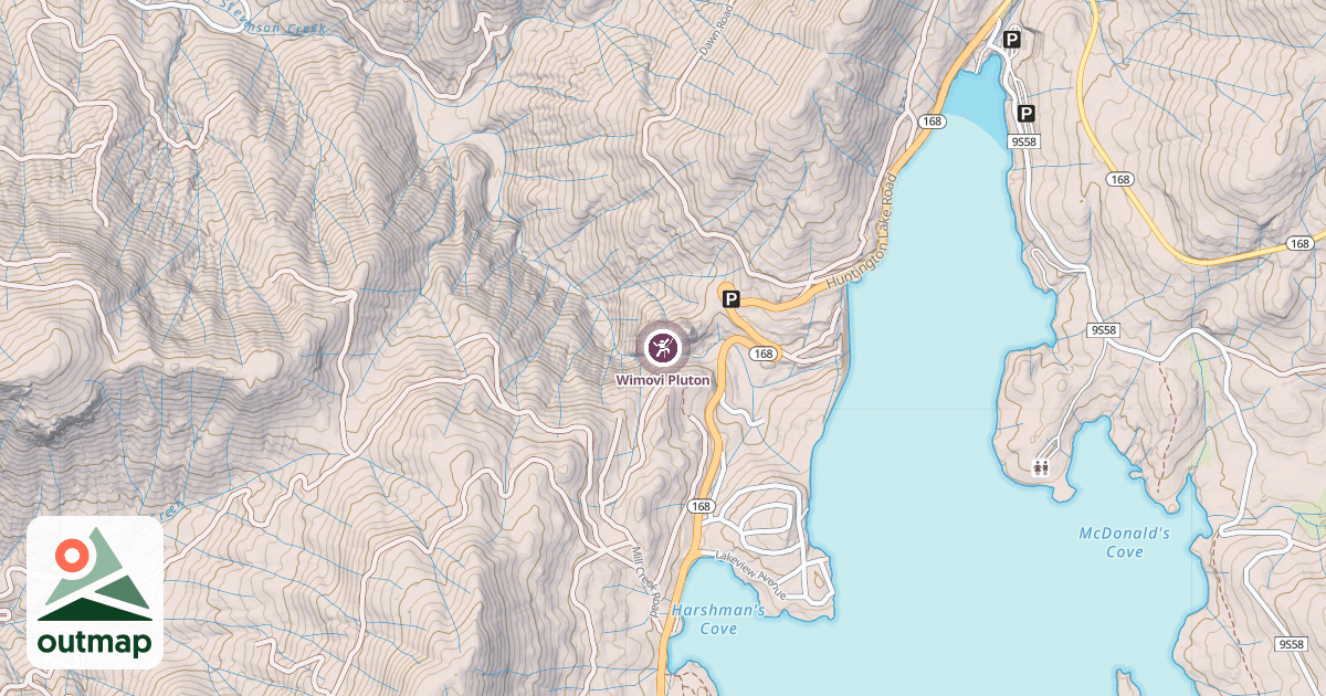 Map of Wimovi Pluton