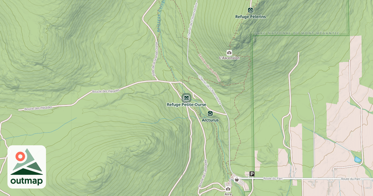 Map of Refuge Petite-Ourse