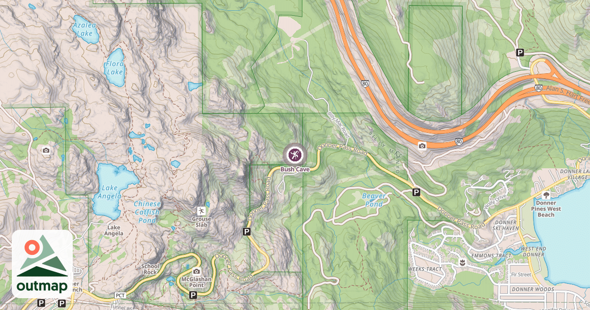 Map of Bush Cave