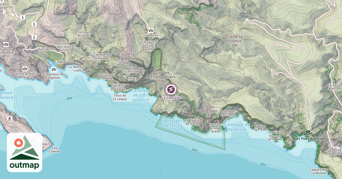 Map of La Concave