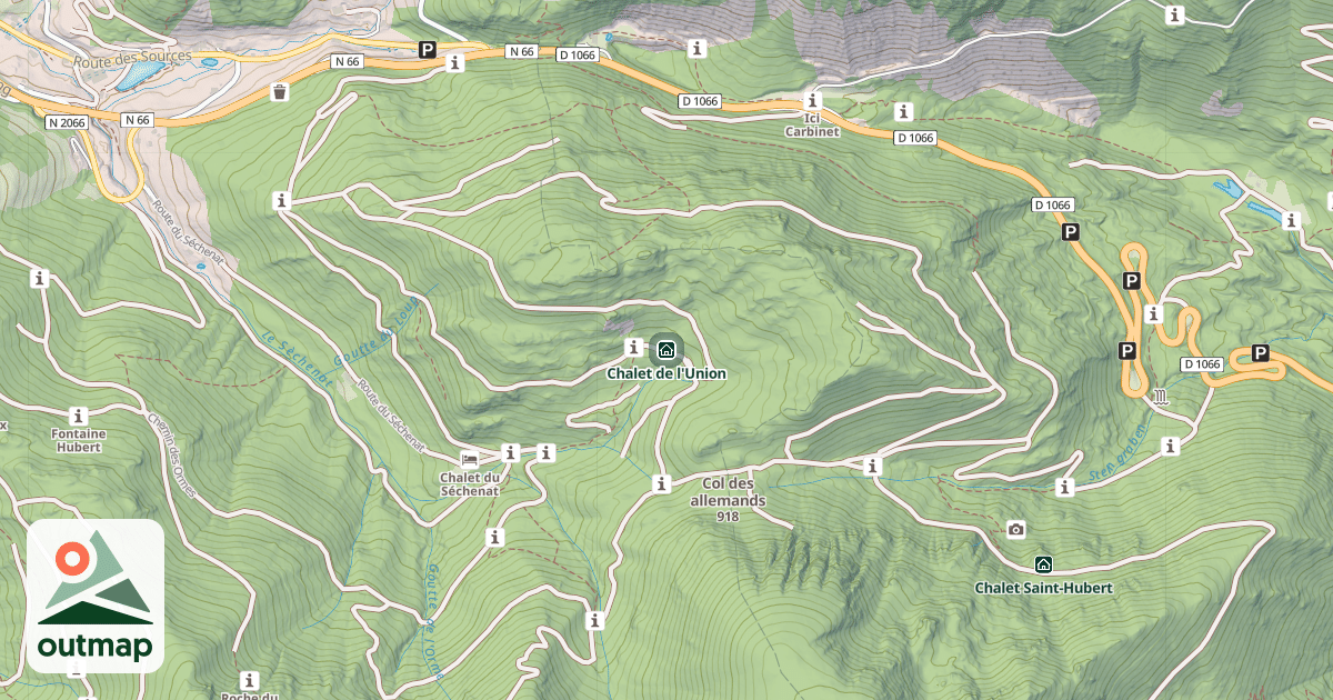 Map of Chalet de l'Union